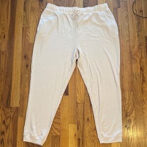 NWOT VS PINK Cream waffle joggers
